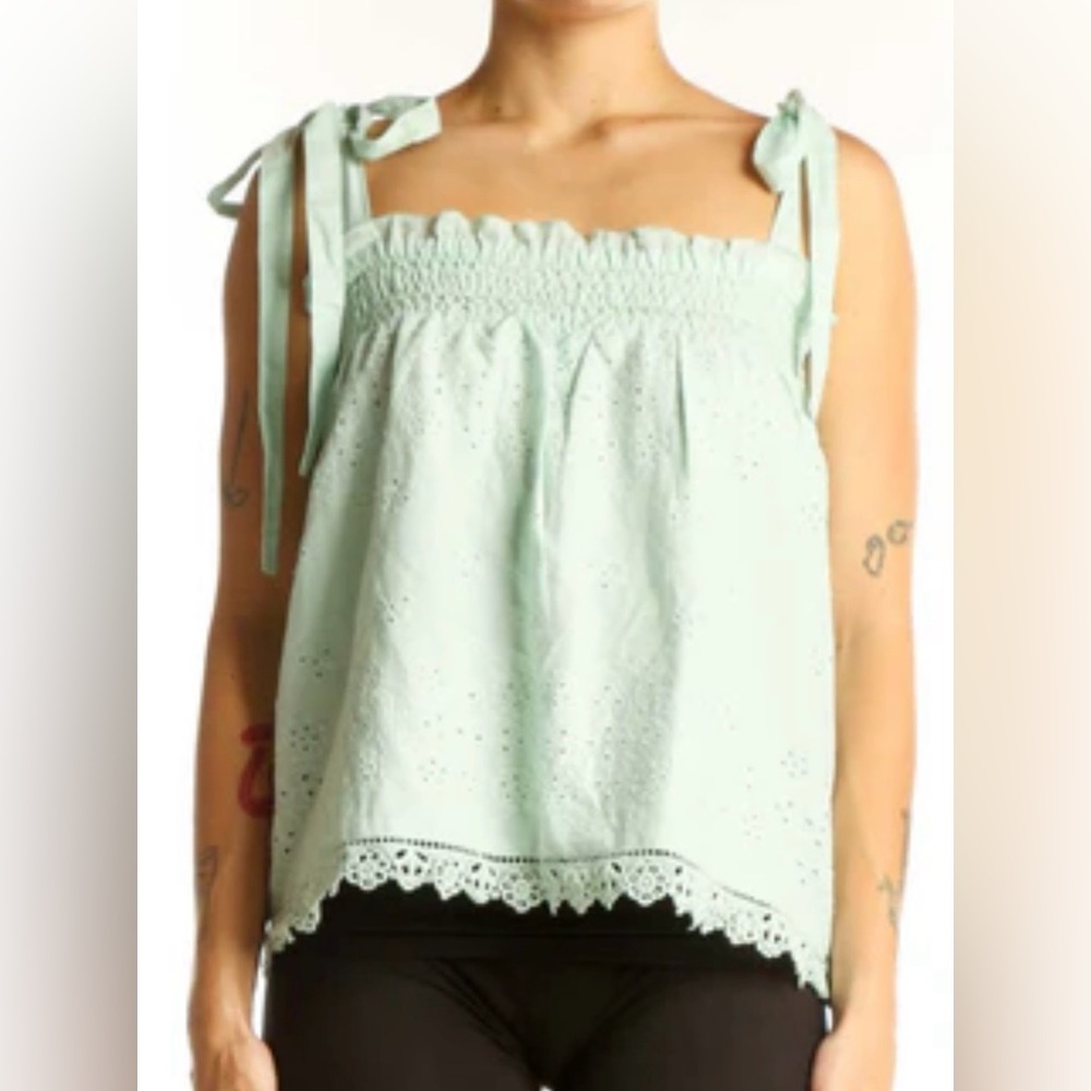Jennifer & Grace Embroidered Eyelet Top
